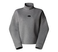 THE NORTH FACE NF0A89C1EC4 W Mock Neck Relaxed Sweatshirt T-Shirt Mujer Metallic Silver Heather Tamaño S