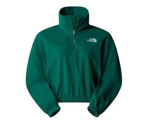 The North Face NF0A89J9NL11 W 100 Glacier Half Zip Fleece Sweatshirt Mujer Evergreen Tamaño M