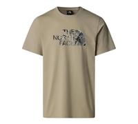 The North Face NF0A8A3W9IT1 M S/S Easy tee Graphic INFILL Sweatshirt Hombre Clay Grey/TNF Black 3D Tamaño L