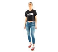 The North Face NF0A8A6HJK3 W S/S Easy Relaxed Cropped tee T-Shirt Mujer TNF Black Tamaño L