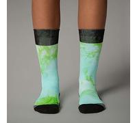 THE NORTH FACE NF0A8BH4ANY TRAIL RUN SOCK CREW - PRINT Socks Hombre Meta lime tie dye/TNF B Tamaño S