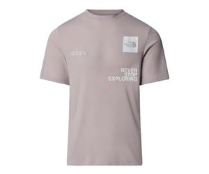 The North Face NF0A8BQX1OA M Mountain Foundation Coordinates tee T-Shirt Hombre Moonstone Grey Tamaño M