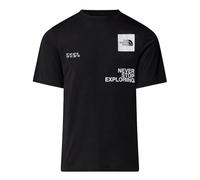 THE NORTH FACE NF0A8BQXJK3 M Mountain Foundation Coordinates tee T-Shirt Hombre TNF Black Tamaño S