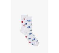 THE NORTH FACE NF0A8BRBR09 EVERYDAY CREW SOCK LOGO - 2P Socks Hombre TNF WHTE/TNF RED/TNF BL Tamaño L
