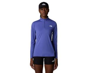 THE NORTH FACE NF0A8BRQ6IF W Flex 1/4 Zip tee Slim T-Shirt Mujer Indigo Plum Tamaño M