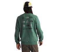 THE NORTH FACE NF0A8C21HCH M Outdoor Graphic Crew Sweatshirt Hombre Duck Green Tamaño S