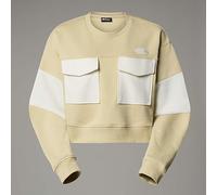 THE NORTH FACE NF0A8C2C3X4 W Terry Oversized Cropped Crew Sweatshirt Mujer Gravel Tamaño S