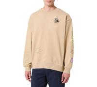 THE NORTH FACE NF0A8C2ULK5 U Mountain CLEANUP Oversized Crew Sweatshirt Hombre Khaki Stone Tamaño L