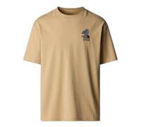 The North Face NF0A8C4DLK5 U SS Mountain CLEANUP Oversized tee T-Shirt Hombre Khaki Stone Tamaño S
