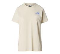 THE NORTH FACE NF0A8C4W973 W S/S Box NSE TAILGRID INFILL Relaxed TE T-Shirt Mujer White Dune/Virtual Blue Tamaño M