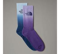 The North Face NF0A8CMSAC7 EVERYDAY CREW SOCK DIP DYE - 2P Socks Hombre Purple Mint/Peak Purple Tamaño L