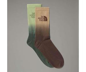 THE NORTH FACE NF0A8CMSBO2 EVERYDAY CREW SOCK DIP DYE - 2P Socks Hombre Khaki Stone/Smokey Brow Tamaño XS