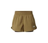 The North Face - Ropa trail running mujer - W Flex 2 In 1 Short Cedar New Taupe para Mujer - Talla S - Marrón Marrón S