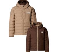 The North Face - Para menores de 6 años - B Reversible Perrito Hooded Jacket Mushroom Grey - Talla Infantil XS - Beige Beige XS