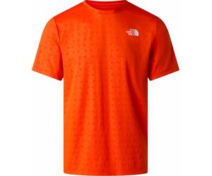 The North Face - Ropa de senderismo - M 24/7 Pentadome Embossed Reg SS Tee Lava Red - Talla L - Rojo Rojo L