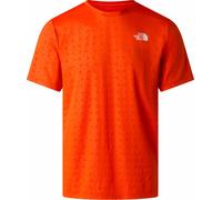 The North Face - Ropa de senderismo - M 24/7 Pentadome Embossed Reg SS Tee Lava Red - Talla M - Rojo Rojo M