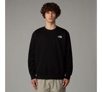 The North Face Sudadera Essential Crew forro polar cepillado, logotipo bordado Hombre Negro L