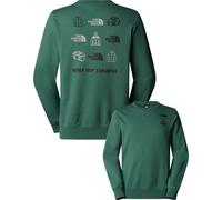 The North Face - Sudaderas - M Outdoor Graphic Crew Duck Green - Talla XL - Verde Verde XL