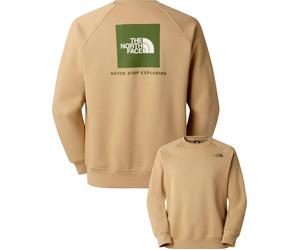 The North Face - Sudaderas - M Raglan Box Nse Regular Crew Khaki Stone - Talla L - Beige Beige L