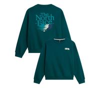 The North Face - Sudaderas - M Retro Trail Relaxed Crew Graphic Pacific Teal - Talla XL - Verde Verde XL