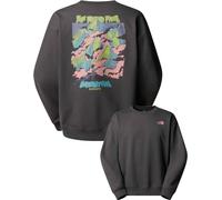 The North Face - Sudaderas - U Expedition Celebration Oversized Crew Sweatshirt Anthracite Grey - Talla M - Gris Gris M