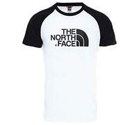 The North Face T937FV Camiseta Easy Raglan, Hombre, Multicolor (TNF Wht/TNF Blk), XXL