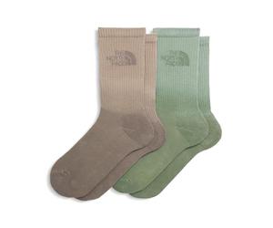 The North Face Unisex Everyday Crew Dip Dye - 2P Calcetines Bark Mist/Slate Moss/Mo L