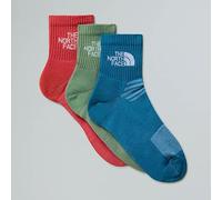 The North Face Unisex Multi Sport Cush Quarter 3P Calcetines Dusk Blue/Slate Moss/Ma S