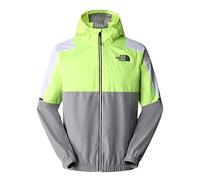 THE NORTH FACE Wind Full Zip Chaqueta, Meld Grey-LED Yellow-TNF White, XXL Unisex Adulto