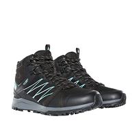 THE NORTH FACE - Zapatillas Impermeables Litewave Fastpack II para Mujer - Altura Media, Negro TNF/Azul Aqua Splash, Talla 37