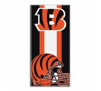 THE NORTHWEST COMPANY Toalla de Playa con Licencia Oficial de la NFL Zone Read, 76 x 152 cm, Multicolor, Negro, 30" x 60"