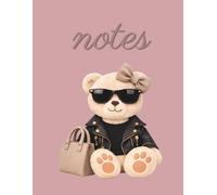 The Nostalgia Edit - Muted Rosewood Notes: Cute Teddy Bear Notebook for School, Journaling, Writing & Everyday Notes