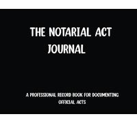 The Notarial Act Journal- Black