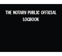 The Notary Public Official Logbook-Black