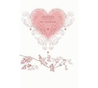The Notebook.: Notebook or Journal in vintage design with ornamental heart and flowers To write or draw in