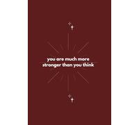 The Notebook.: Positive Affirmation Inspirational Notebook or Journal with Motivational Quote Minimalist Creative Dark Red to write or draw in