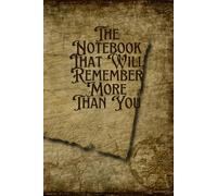 The Notebook That Will Remember More Than You: Perfect for Organizing Your Ideas, Plans, and Inspirations