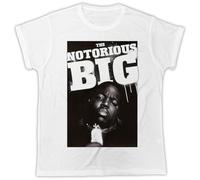 The Notorious,B.I.G Black &White Designer T Shirt White S