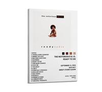 The Notorious B.i.g. READY TO DIE - Portada de álbum de música, póster estético de música pop hip hop, cantante, estrella, arte de pared para niñas y niños, adolescentes, decoración de dormitorio, 20
