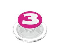 The Number 3 Three Sports Team - Impresión Trasera de cumpleaños a Juego PopSockets PopGrip para MagSafe