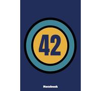 The Number 42 - forty two - forty second - 42nd Notebook: 6x9 Ruled Notebook, Journal, Daily Diary, Organizer, Planner