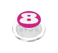 The Number 8 Eight Sports Team - Impresión Trasera de cumpleaños a Juego PopSockets PopGrip para MagSafe