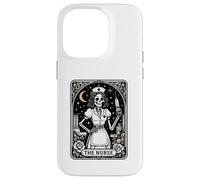 The Nurse Tarot Skeleton Night Shift RN Vintage Graphic Carcasa para iPhone 14 Pro