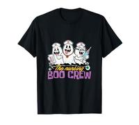 The Nursing Boo Crew Halloween Enfermera Fantasmas Camiseta