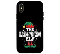 The Nursing Professor Elf Funny Christmas Matching Family Carcasa para iPhone X/XS