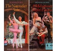 The Nutcracker Suite / A Midsummer Night's Dream - Pyotr Ilyich Tchaikovsky / Felix Mendelssohn-Bartholdy - The Hollywood Bowl Symphony Orchestra, Felix Slatkin LP