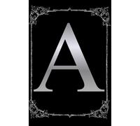 THE OBSIDIAN ALPHABET COLLECTION: Gothic Cool Aesthetic/ Letter A Note Book: Aesthetic Black Minimalist Journal | Gothic Cool Aesthetic | Alphabet ... for Writing, Notes, Sketching and Journaling