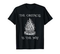 The Obstacle Is The Way Fire Marcus Aurelius Resilience Camiseta