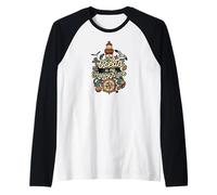The Ocean Is My Happy Place Lighthouse Nautical Design Camiseta Manga Raglan