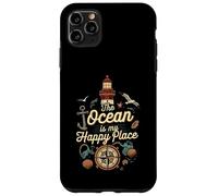 The Ocean Is My Happy Place Lighthouse Nautical Design Carcasa para iPhone 11 Pro MAX